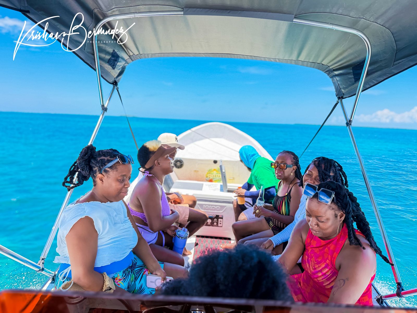Locals enjoying the Belizean waters